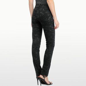 NWT CRBN Granite BLACK GREY Marble Skinny NYDJ Not Your Daughters Jeans 4 Petite